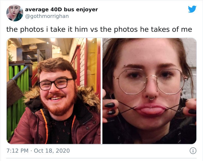 30 “Pics I Take Of My Boyfriend Vs. Pics He Takes Of Me”