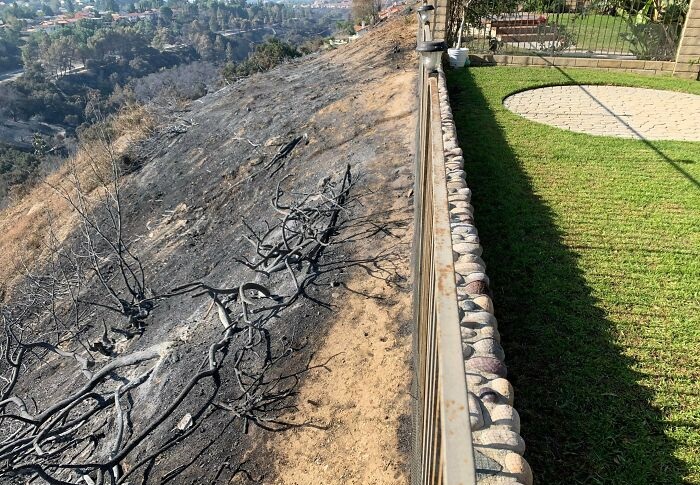 We Were Seconds Away From Losing Our Home To The California Fire. Thank You To All The Firefighters That Saved Our Community!