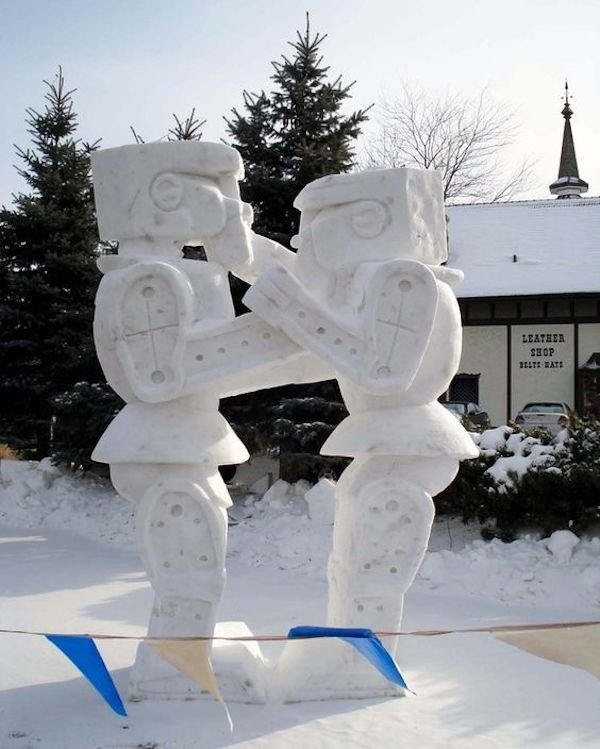 cool snow sculptures