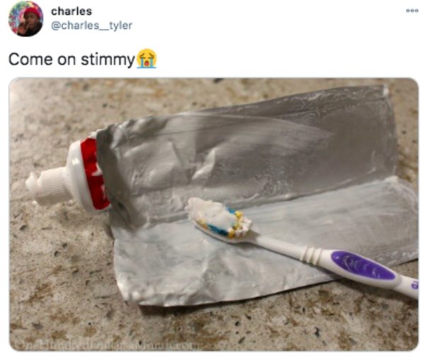 funny tweets - plastic - charles Come on stimmy