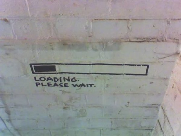 funny graffiti - Loading Please Wait.