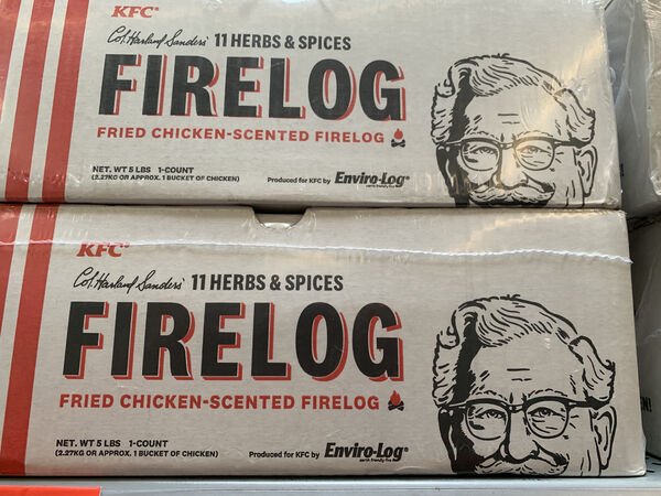 poster - Kfc Coffenhed Sandesi 11 Herbs & Spices Firelog Fried ChickenScented Firelog Net, Wt Slbs 1Count Koon Anrox. 1 Bucket Of Chicken Produced tur krey EnviroLog Kfc Cod Herbert Samlesi 11 Herbs & Spices Firelog Fried ChickenScented Firelog Net. Wt Lb