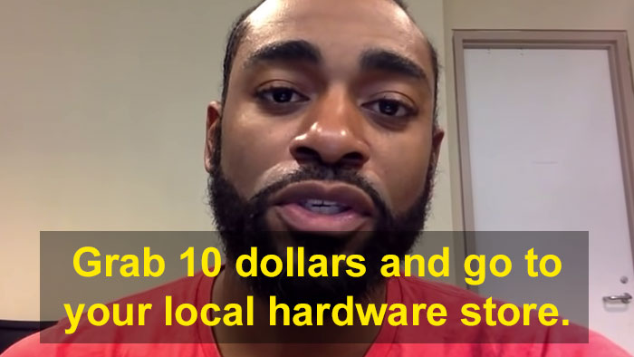 beard - Grab 10 dollars and go to your local hardware store.
