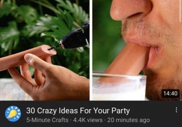 hot dog as a straw - 30 Crazy Ideas For Your Party 5Minute Crafts . views 20 minutes ago