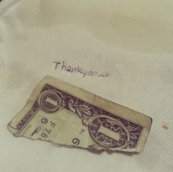dollar bill - Thankyou ~ . F 78