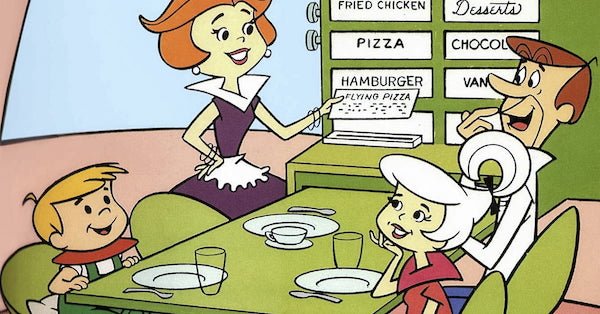 Everything Jetson’s. Especially the one button kitchen. Push a button, dinner is ready. Push another, dishes are done, etc.