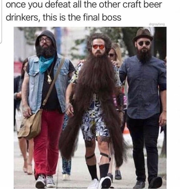 funny pics and memes - once you defeat all the other craft beer drinkers, this is the final boss