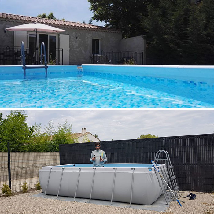 swimming pool expectation vs reality