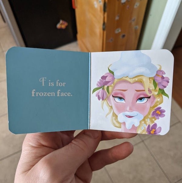 paper - F is for frozen face.
