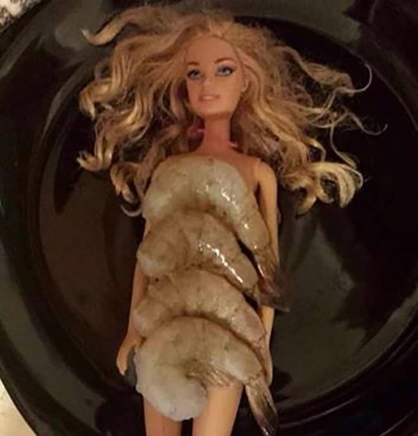shrimp on the barbie meme