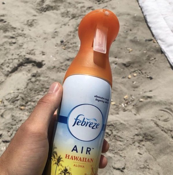 bottle - eliminates tour lingering die febreze Air Hawaiian Aloha