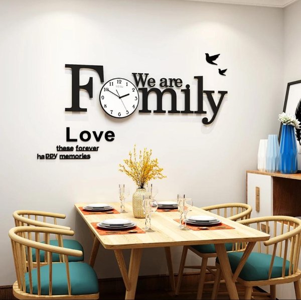 family clock wall decor - m? We are 10 9 Love these forever happy memories