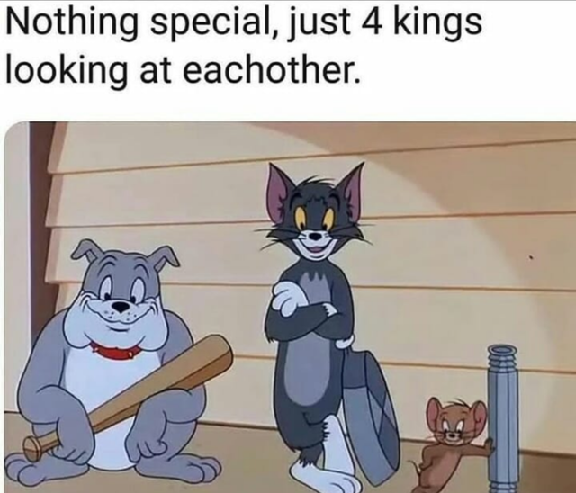 tom and jerry template - Nothing special, just 4 kings looking at eachother. tillo