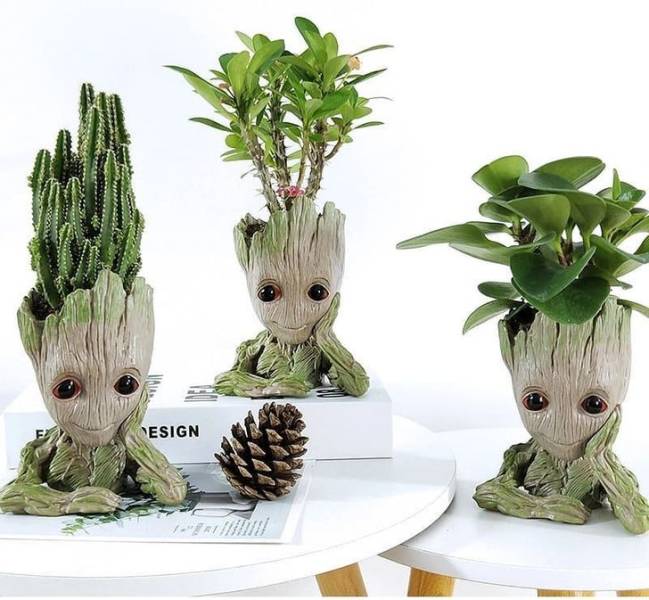 "Groot planters for growing Baby Groots of your own"