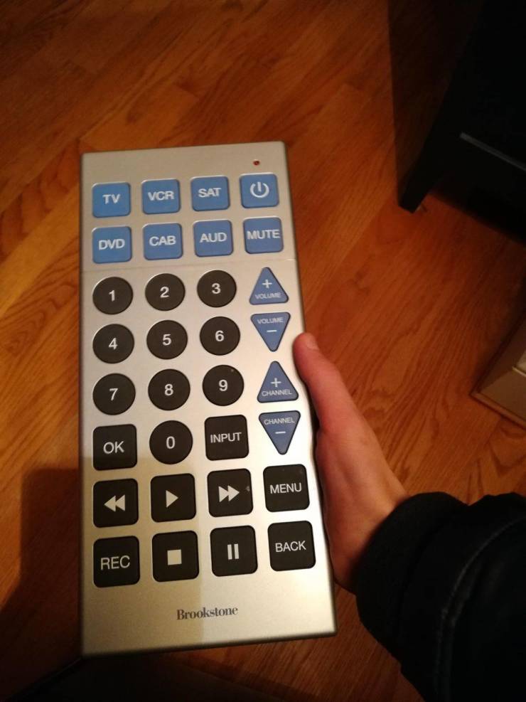 “This massive remote that my grandma uses.”