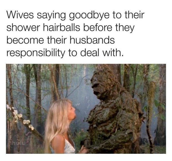 not perfect quotes - Wives saying goodbye to their shower hairballs before they become their husbands responsibility to deal with. hulu