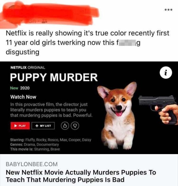 netflix puppy murders - Netflix is really showing it's true color recently first 11 year old girls twerking now this f disgusting ig 'N i Netflix Original Puppy Murder New 2020 Watch Now In this provactive film, the director just literally murders puppies