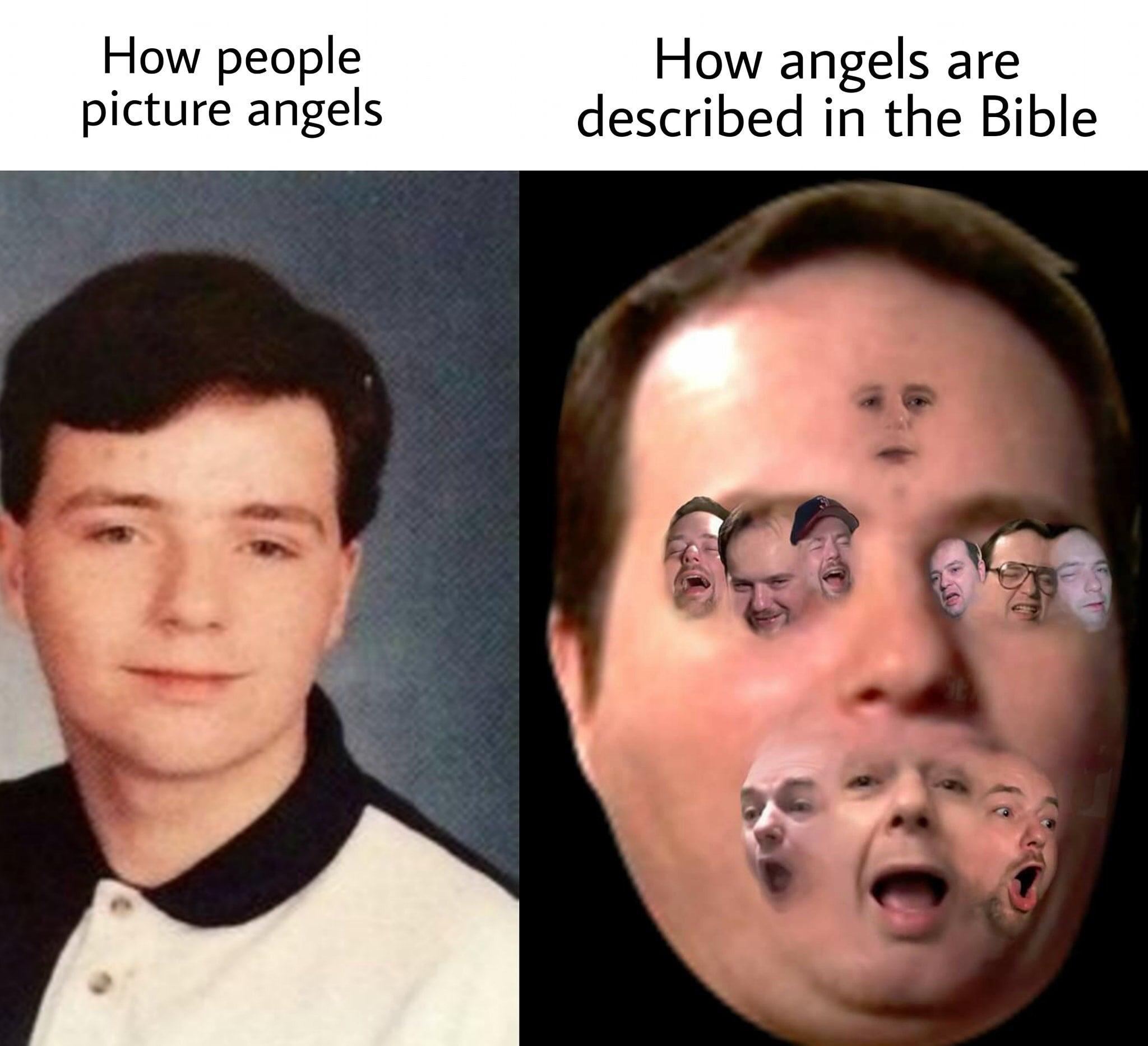 head - How people picture angels How angels are described in the Bible