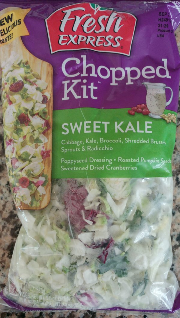 weird societal norms - chopped kit sweet kale salad
