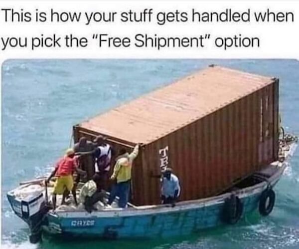 wish shipping department - This is how your stuff gets handled when you pick the "Free Shipment" option R