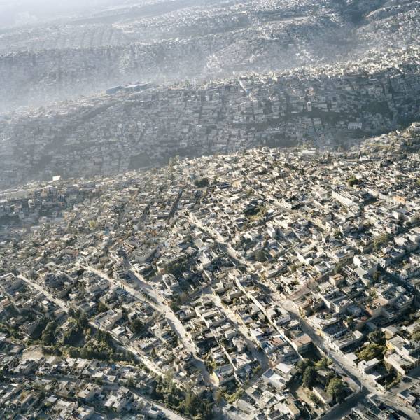 mexico city aerial view