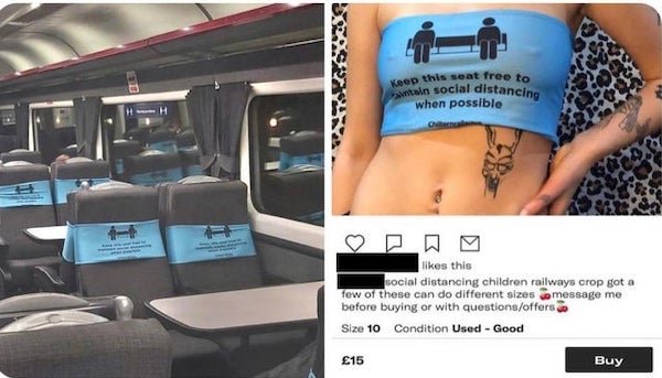 funny craigslist ads - stolen train seat cover used as shirt