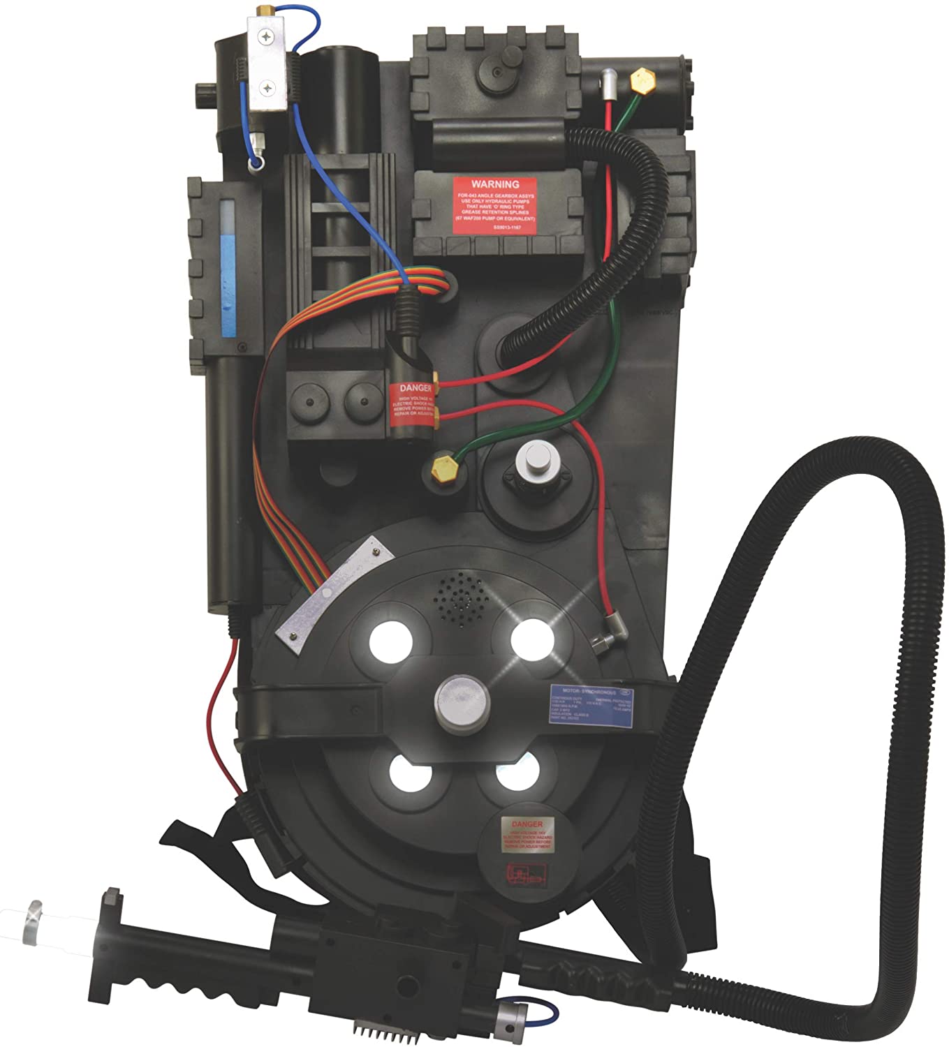 ghostbuster proton pack - Warning Forange Gearbor Assy Use Only Hydraulic Pumps That Have O Ring Type Crease Retention Spune Or Egunvalent Non Danger 6 Danger
