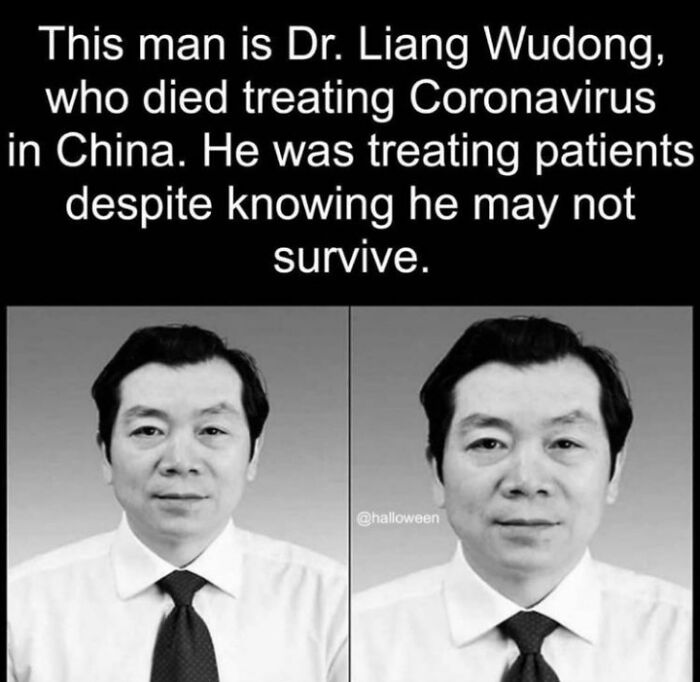 amazing people - human behavior - This man is Dr. Liang Wudong, who died treating Coronavirus in China. He was treating patients despite knowing he may not survive.