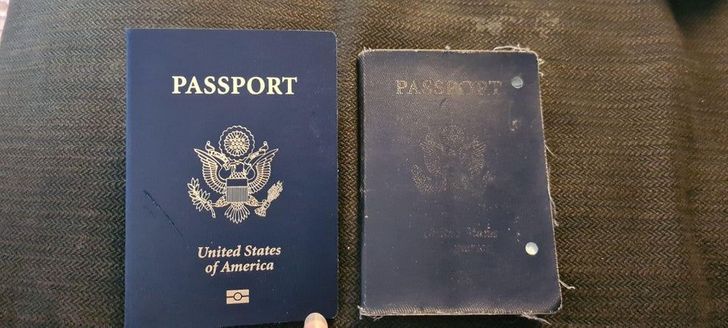 “Old and new passport”