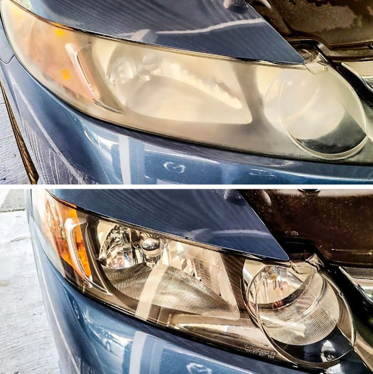 “After 15 years, finally decided to detail my headlight!”