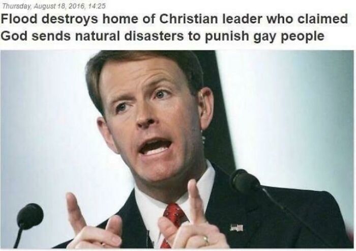 hol up meme - Thursday, , Flood destroys home of Christian leader who claimed God sends natural disasters to punish gay people