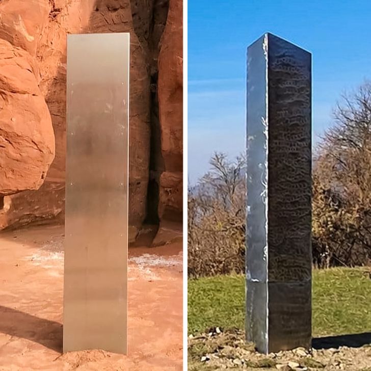 mysterious monolith structures found in the utah desert and in Romania