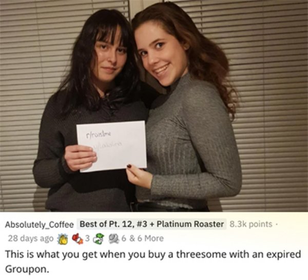 savage roasts - photo caption - srostore Absolutely_Coffee Best of Pt. 12, Platinum Roaster points 28 days ago 3 26 & 6 More This is what you get when you buy a threesome with an expired Groupon.