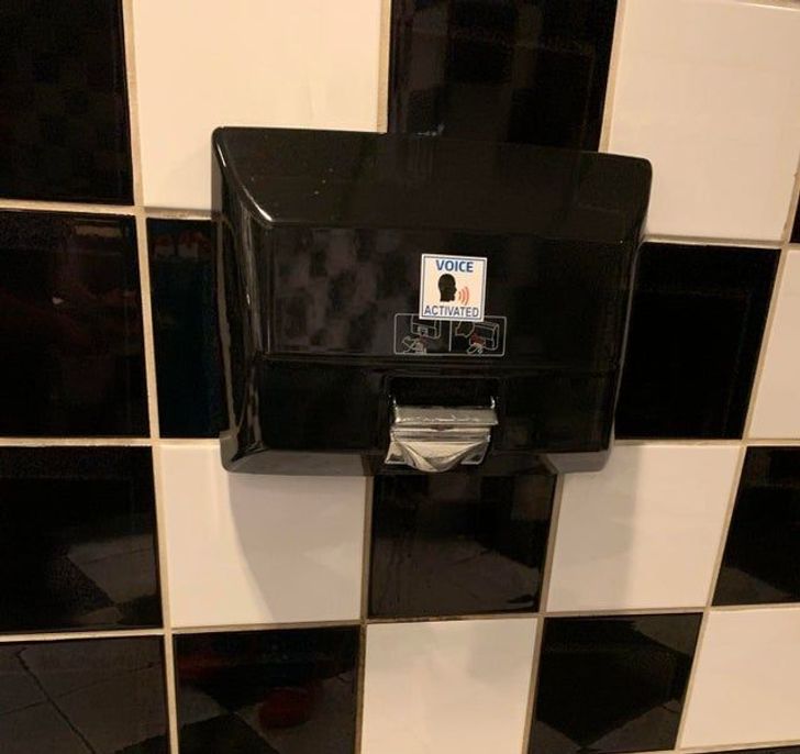 “I saw this sticker in the restroom at a movie theater. That’s a hand dryer. Also it doesn’t work no matter what you do.”