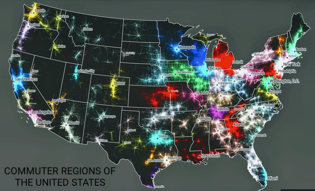 Commuter Regions of the United States