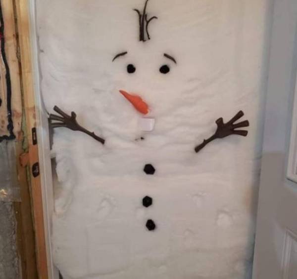 canada snow door