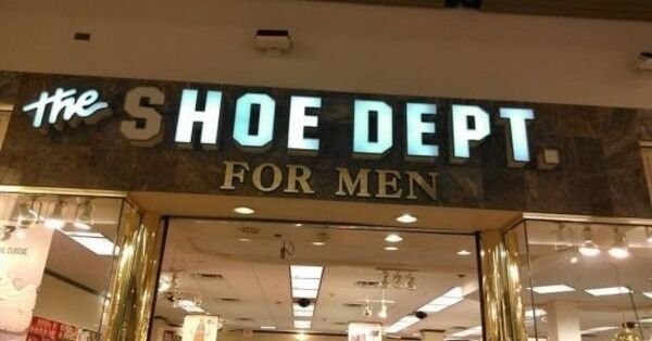 outlet store - the Shoe Dept. For Men