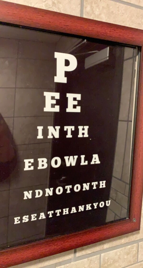 signage - P Ee Inth E Bowla Ndnotonth Eseatthank You