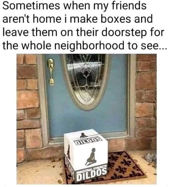 industrial strength dildos - Sometimes when my friends aren't home i make boxes and leave them on their doorstep for the whole neighborhood to see... Industilla Sinensity Dildos
