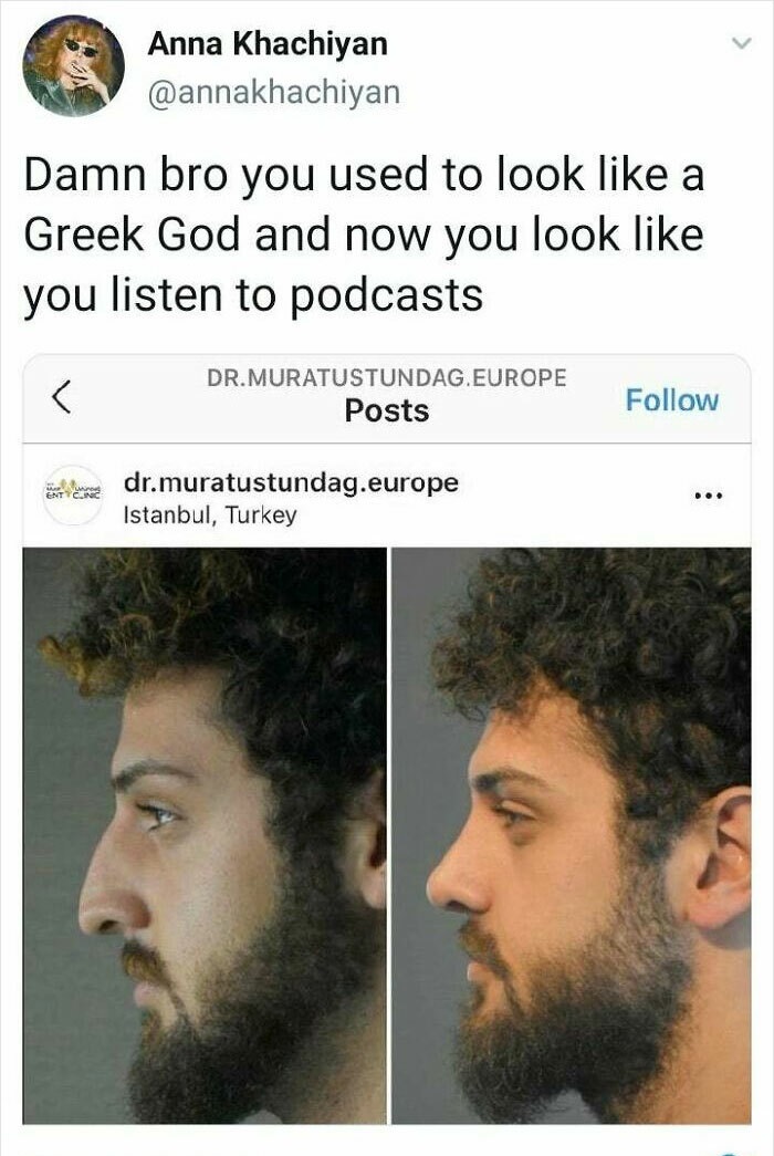 turkish incel - Anna Khachiyan Damn bro you used to look a Greek God and now you look you listen to podcasts Dr.Muratustundag.Europe Posts entre dr.muratustundag.europe Istanbul, Turkey ...