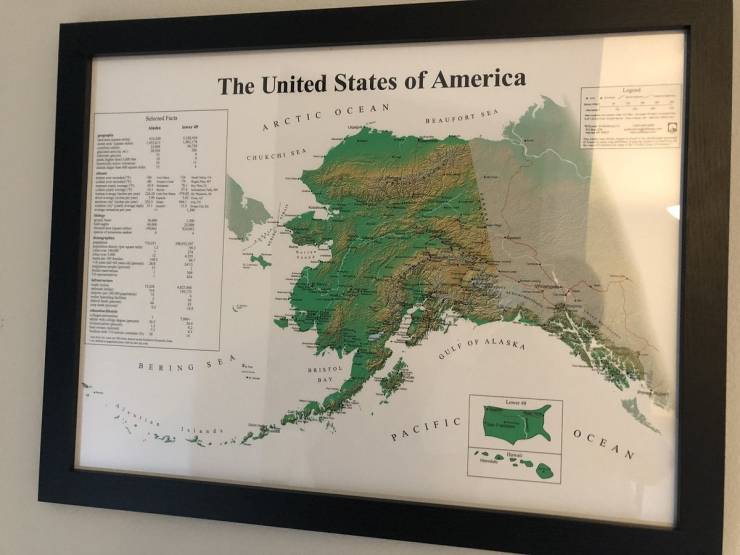 alaska map of the united states - Arctic Ocean Ouloy Alaska The United States of America Beaufort Sem Chokchisi Birino Sea Wistol Bay Pacific Ocean