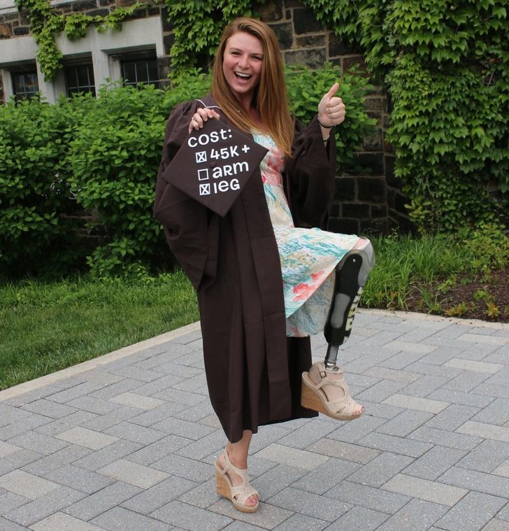 “Usually I’d say decorating graduation caps is silly, but...”