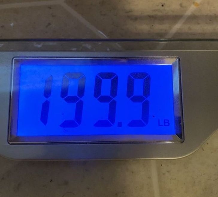 “The first number on my scale has been a ’2′ for the past 21 years, but not today.”