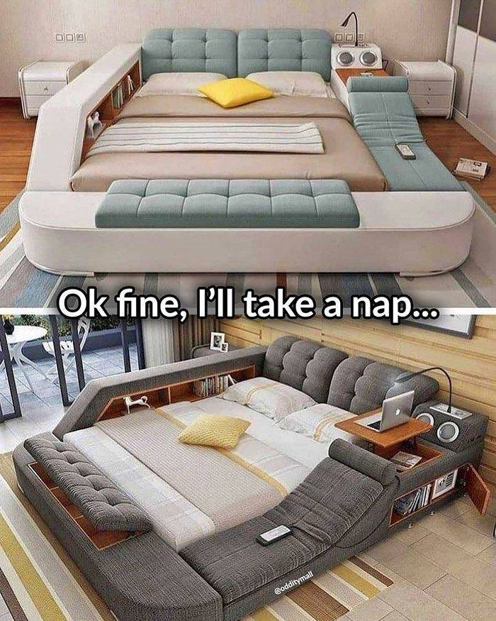 space saving multifunctional bed - wa Ok fine, I'll take a nap...