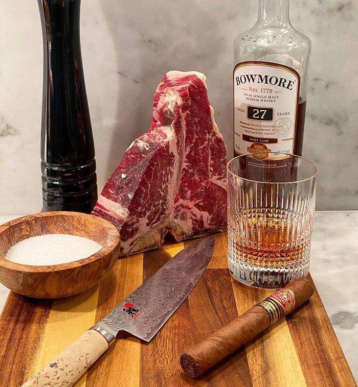 meat - Bowmore Est. 1779 Say Single Malt Scotch Whisky Md 27 Years Mater Retro Foot Cask Uinis El D