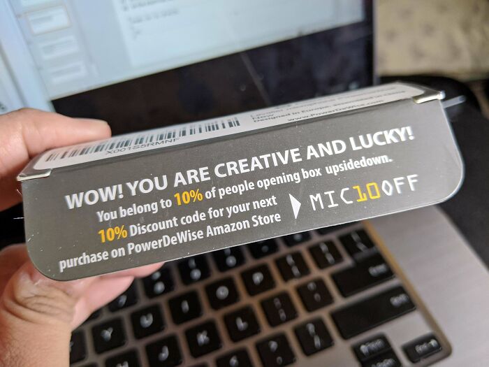 computer keyboard - Nootsterne Mmlu Wow! You Are Creative And Lucky! You belong to 10% of people opening box upsidedown. 10% Discount code for your next purchase on PowerDeWise Amazon Store MIC100FF