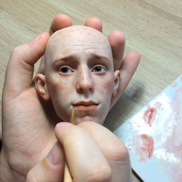 realistic polymer clay sculpture