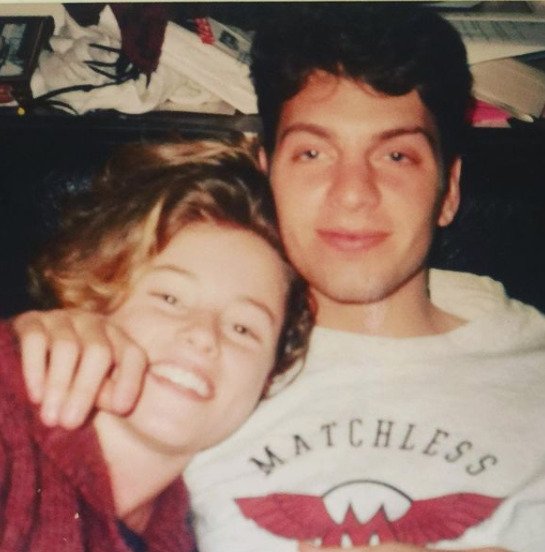 Elizabeth Banks and her husband Max Handelman as a young couple.