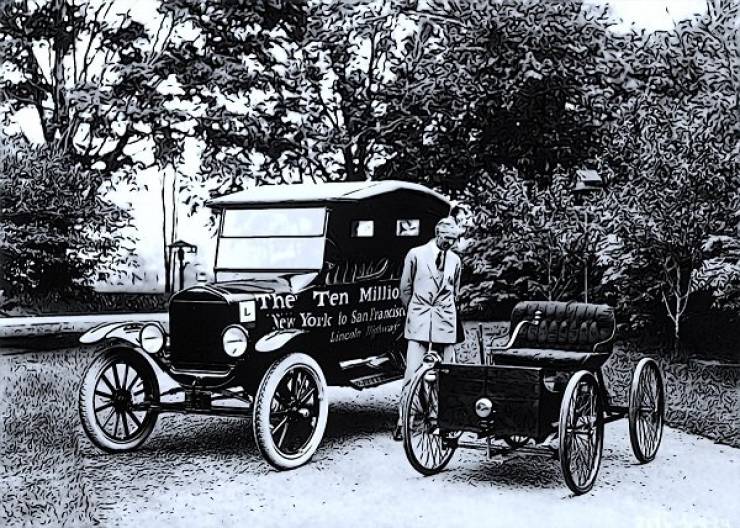 The Ford Model-T. One study showed that approximately half of the cars in the States in the early 20s were Ford Model-T’s.