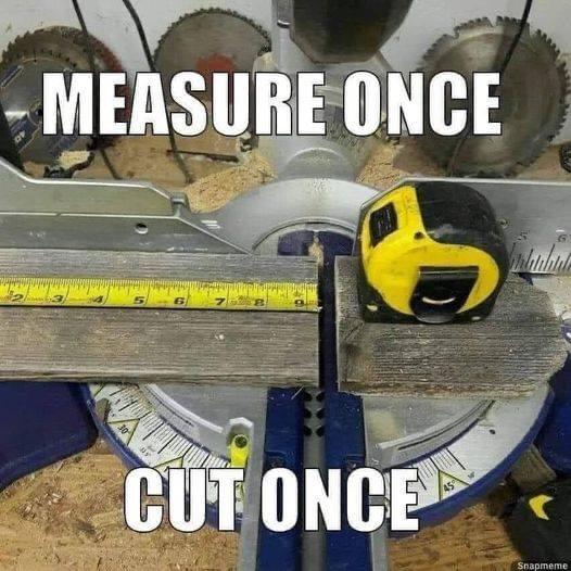 angle - Measure Once Cut Once Snapmeme